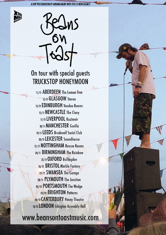 Beans on Toast new UK tour details for winter 2015