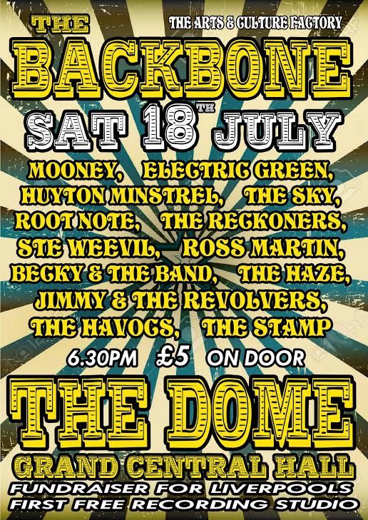 Fundraising event ‘’The Backbone’’ to be held at The Dome - Grand Central Hall - Liverpool