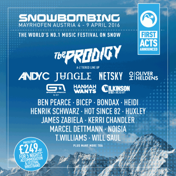 Snowbombing 2016 announces first wave of acts including The Prodigy