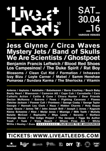 Live At Leeds Announces Over 65 Names For 10th Anniversary Event