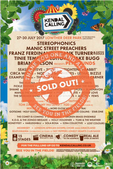 Kendal Calling 2017 SOLD OUT In Record Time