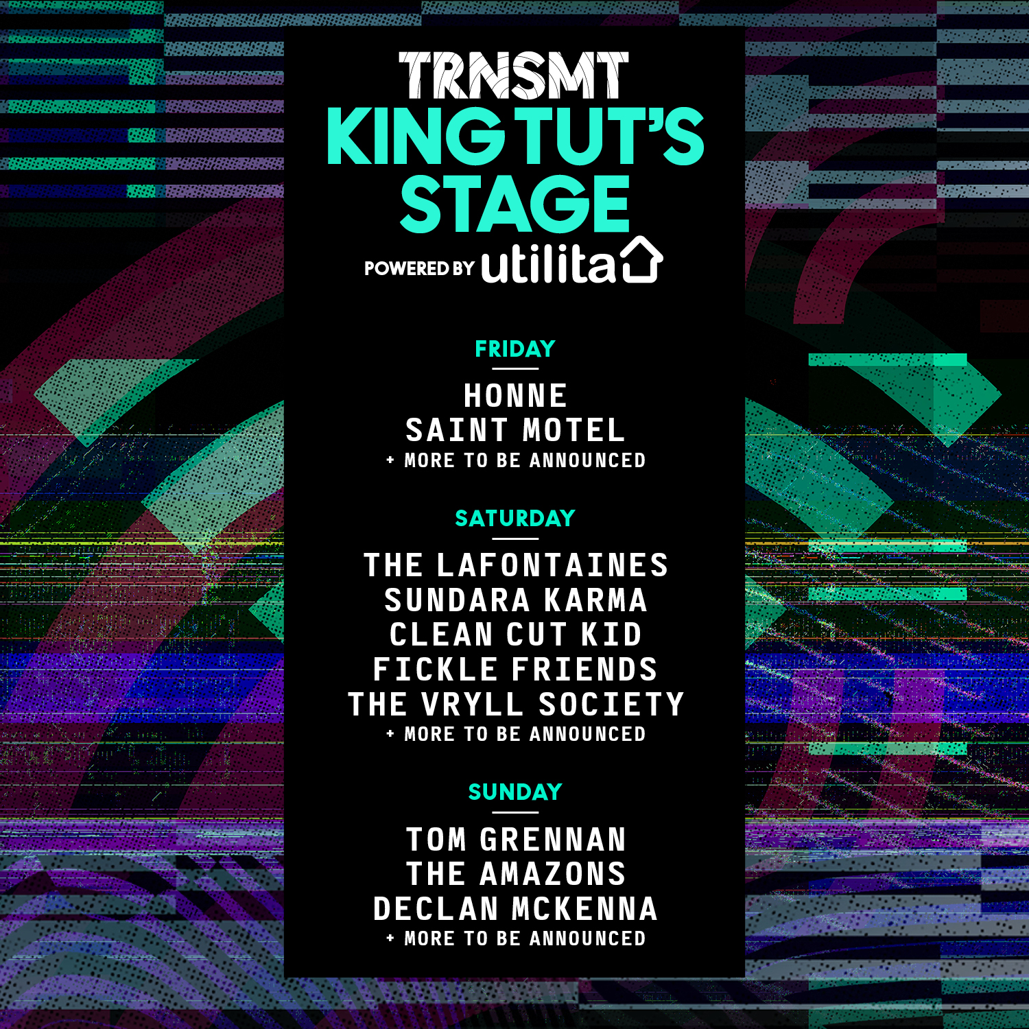 First artists announced for King Tut’s Stage at TRNSMT Festival 2017