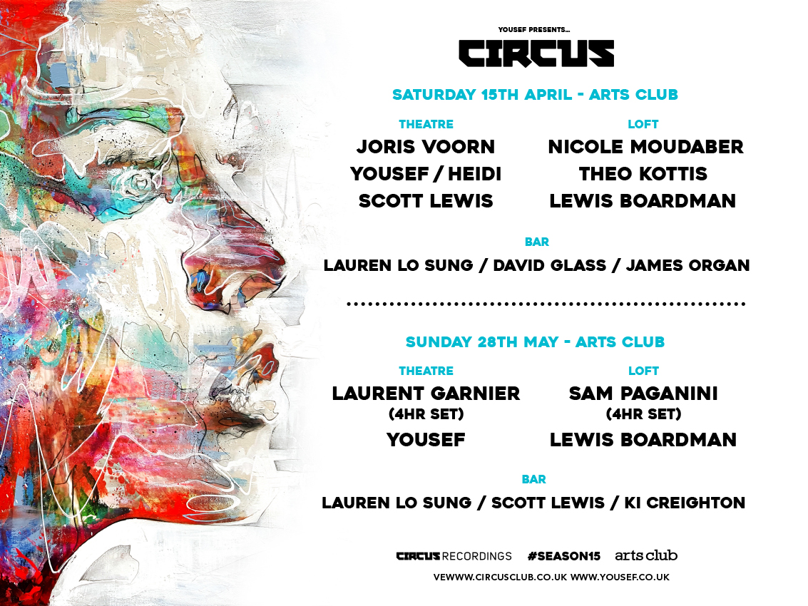 Yousef presents Circus at The Arts Club, Liverpool 