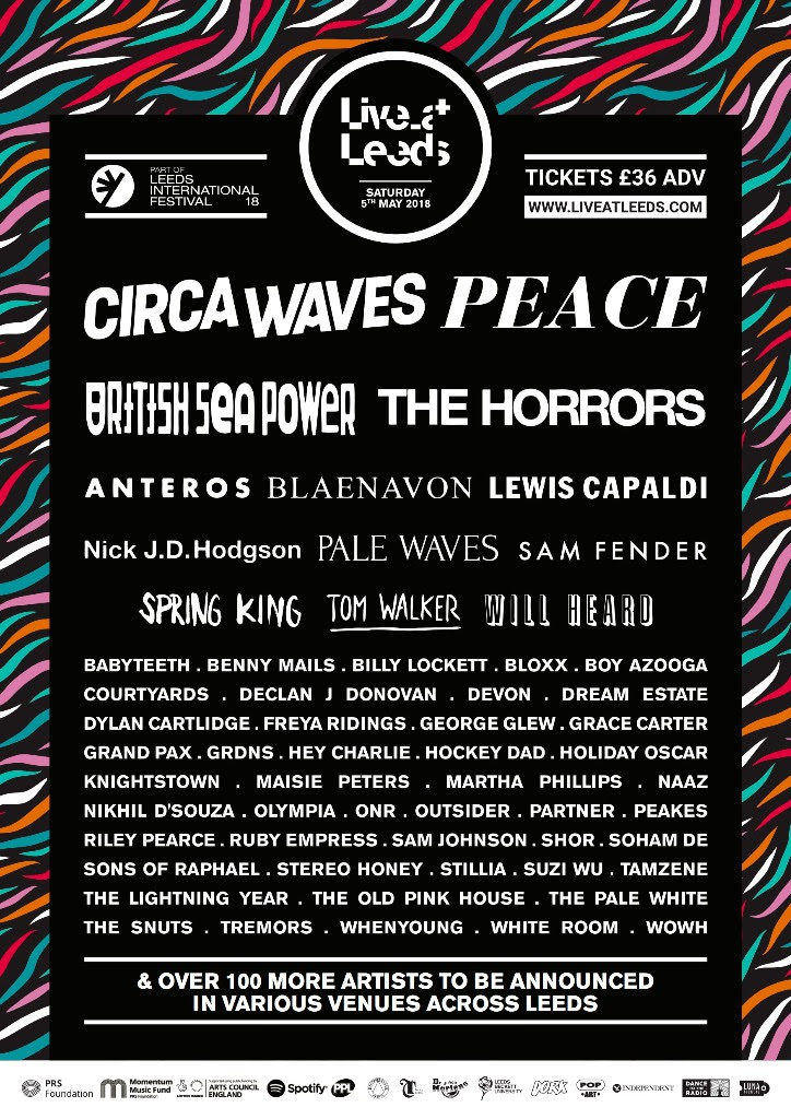 Live At Leeds Announces First Wave Of Artists For 2018 Including Peace, Circa Waves and The Horrors