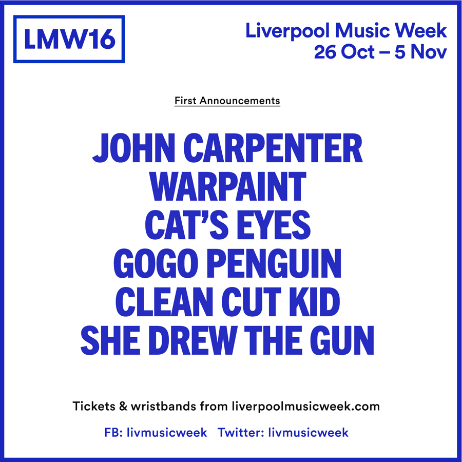 Liverpool Music Week 2016 Adds Dinosaur Jr.+ Louis Berry To The Bill