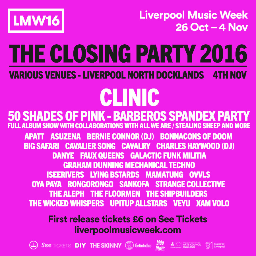 Liverpool Music Week 2016 Announce Huge Closing Party Line Up