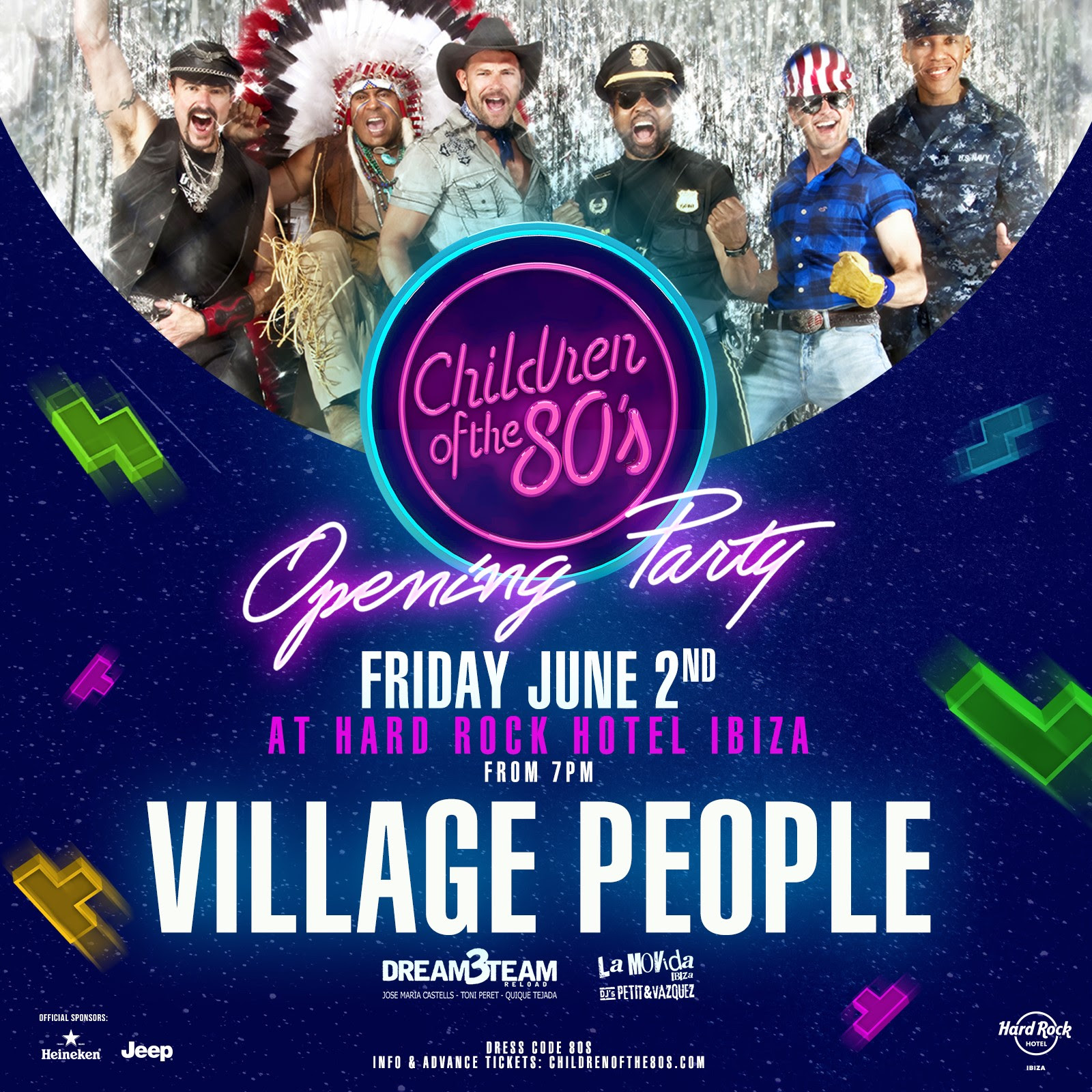 Village People to headline opening of ‘Children of the 80’s' in Ibiza