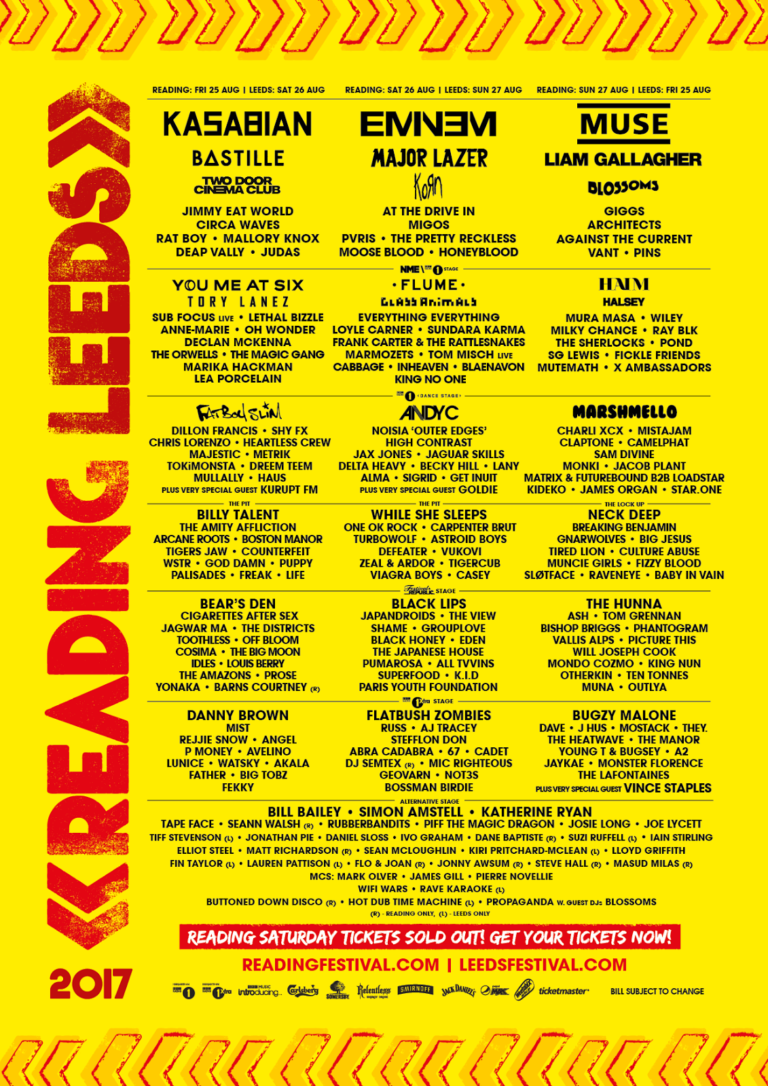 Alternative Stage Plus Even More Music Name Announced For Reading & Leeds 2017