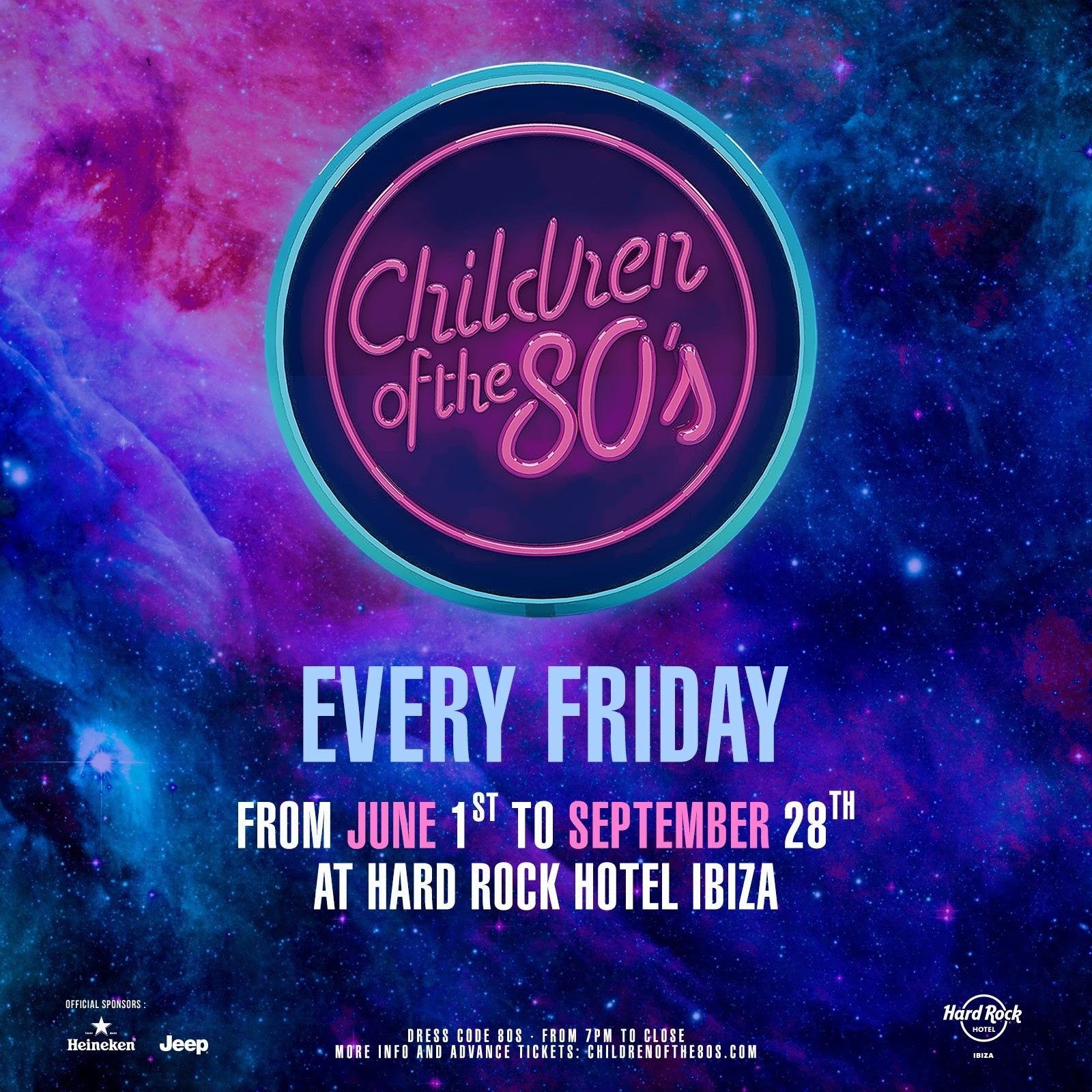 Children of the 80's returns to Hard Rock Hotel Ibiza for 2018
