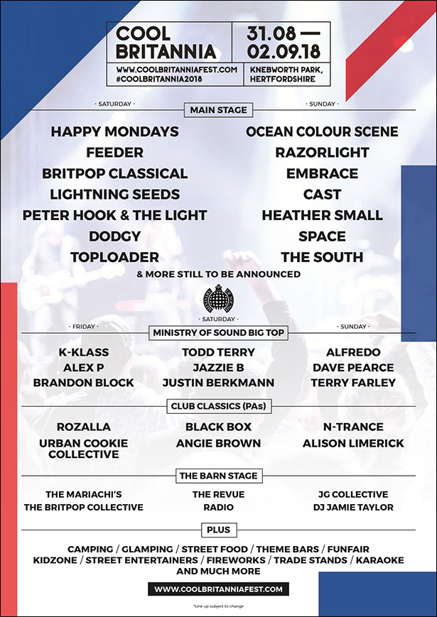 Feeder & Razorlight confirmed to play 'Cool Britannia Festival' at Knebworth