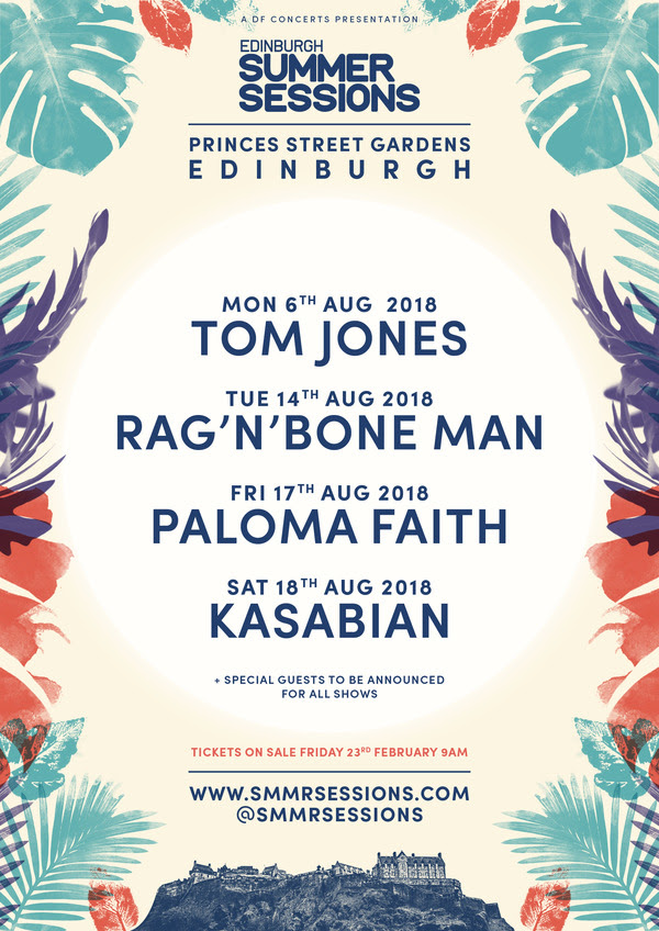 The first headliners announced for Edinburgh’s Summer Sessions festival