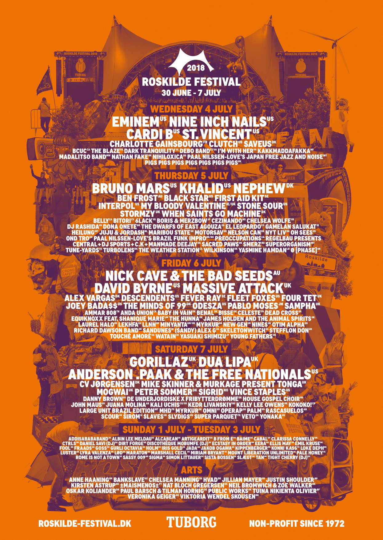 ROSKILDE FESTIVAL COMPLETES LINEUP WITH NICK CAVE, MASSIVE ATTACK, DUA LIPA & MANY MORE