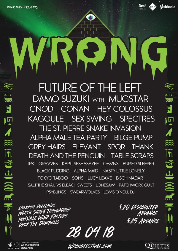 Stage times revealed for Liverpool's WRONG Festival 2018