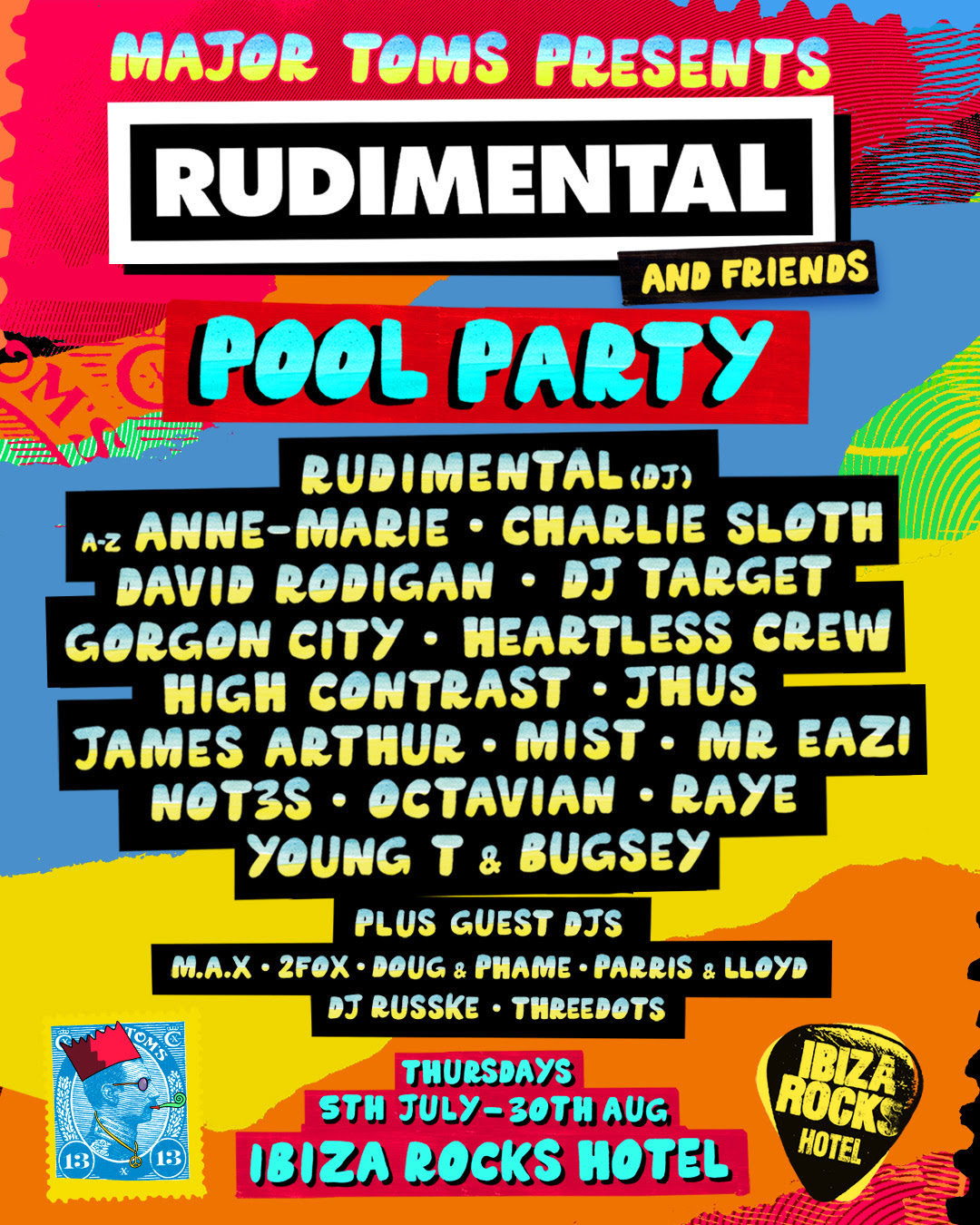 Rudimental and friends at Ibiza Rocks Hotel