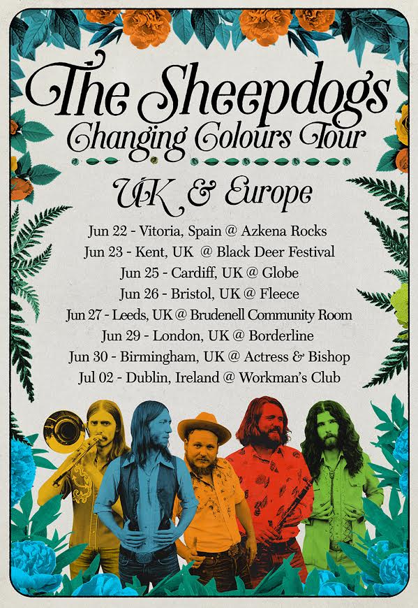 The Sheepdogs announce a string of UK/EU shows throughout June and July