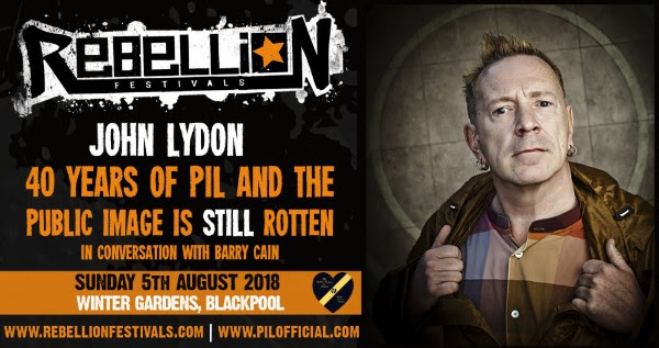 Rebellion Festival 2018 confirms live Q&A interview with John Lydon