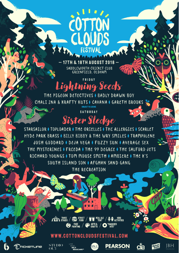 Cotton Clouds Festival adds The Lightning Seeds, Badly Drawn Boy and more to become 2 Day festival