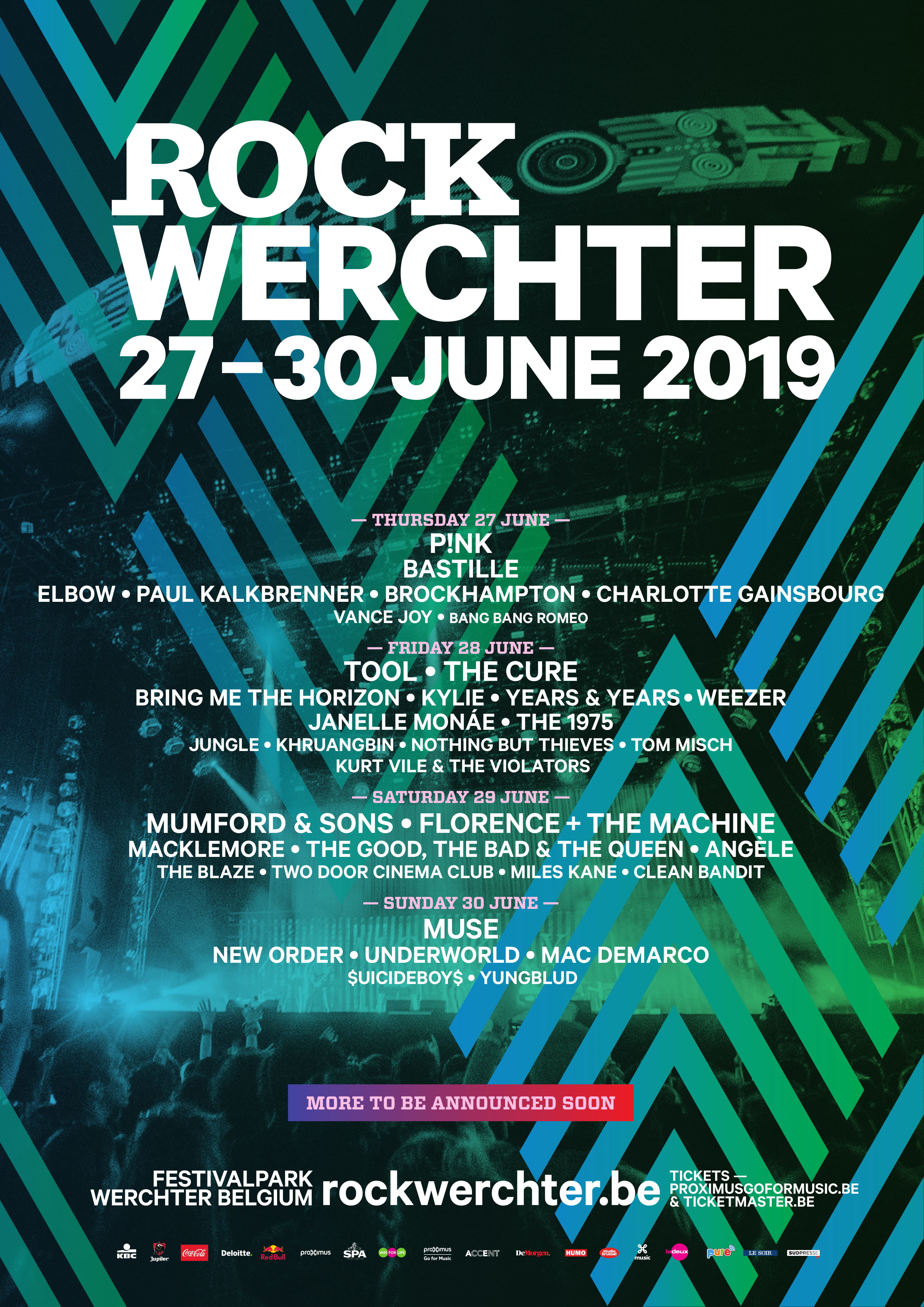 Rock Werchter festival 2019 line up