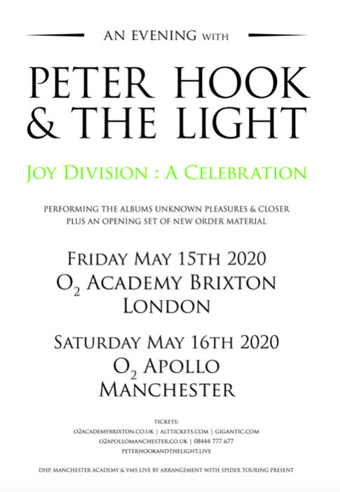 Peter Hook & The Light - "Joy Division: A Celebration
