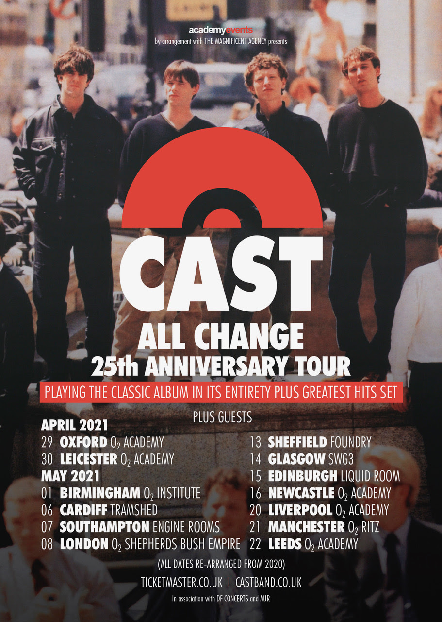 Cast all change tour poster