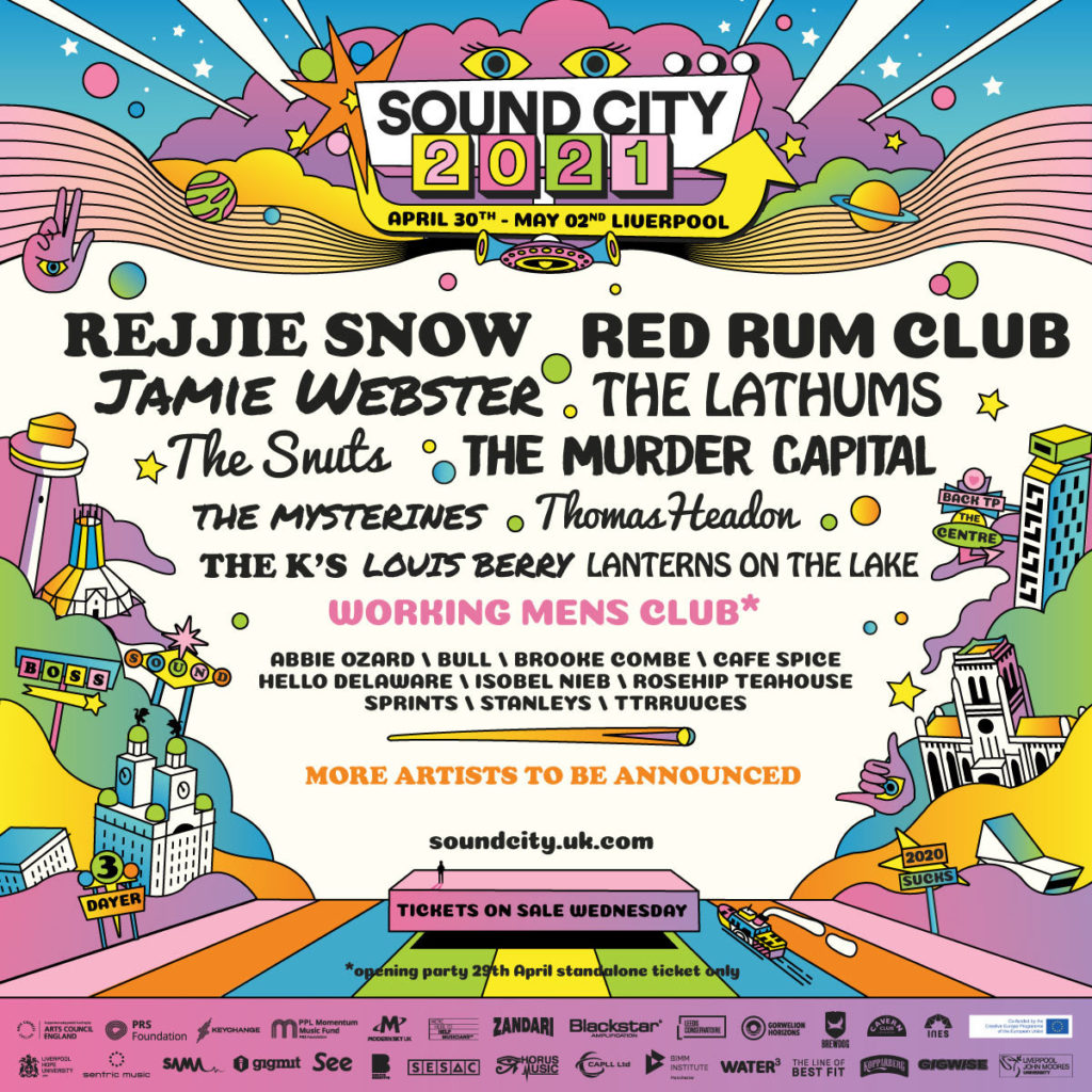 Sound city 2021 line up poster