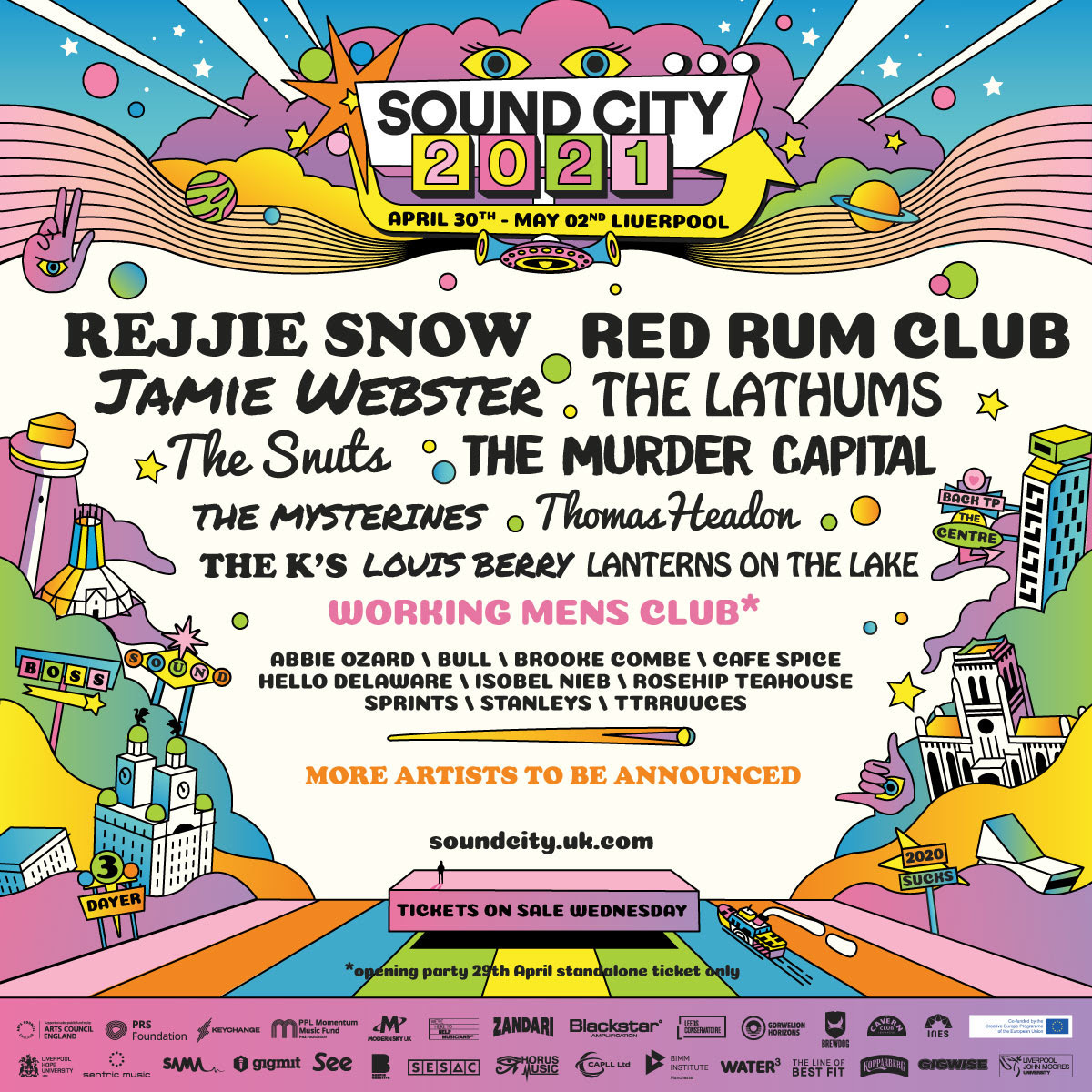 sound city 2021 poster line up