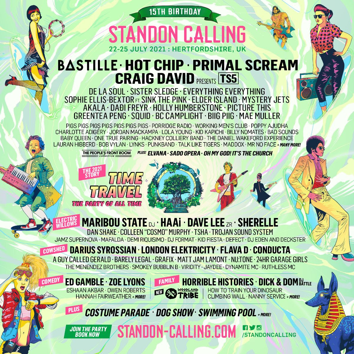 Standon Calling 2021 festival line up poster