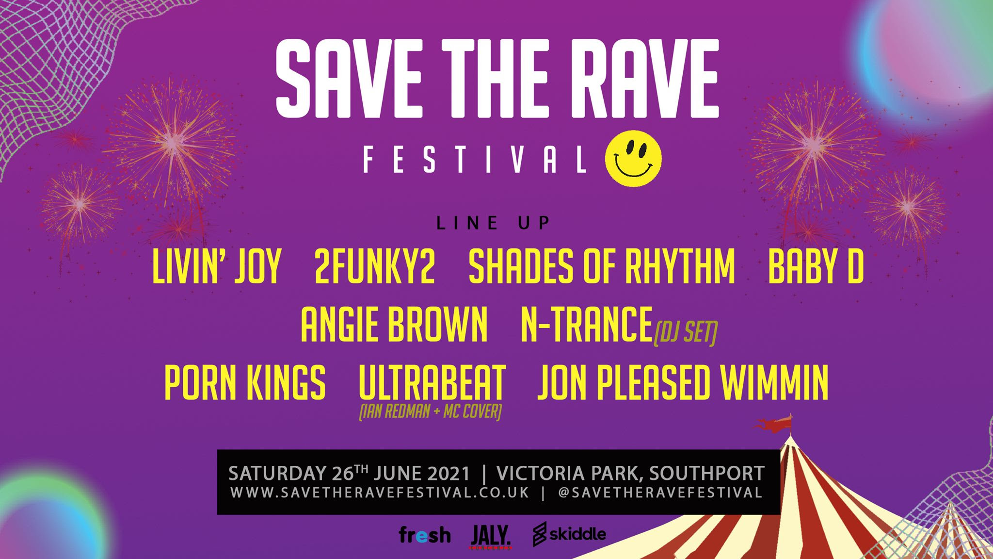 lineup for save the rave festival