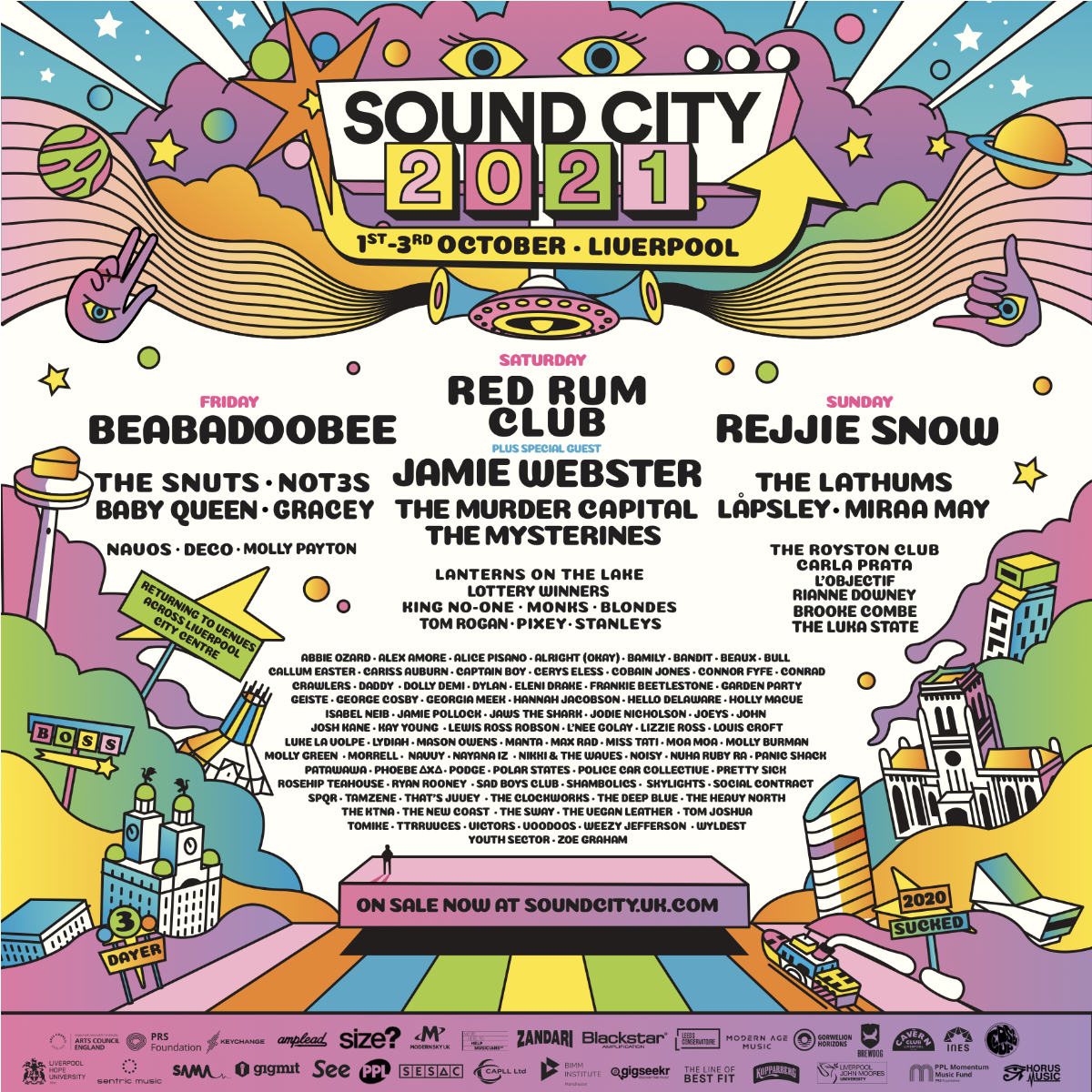 Sound city 2021 line up poster