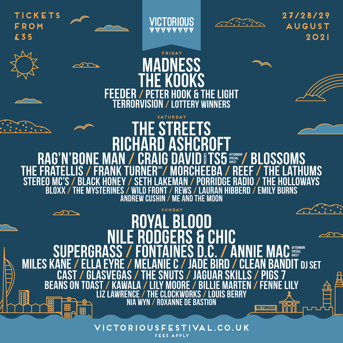 Victorious Festival 2021 line up poster