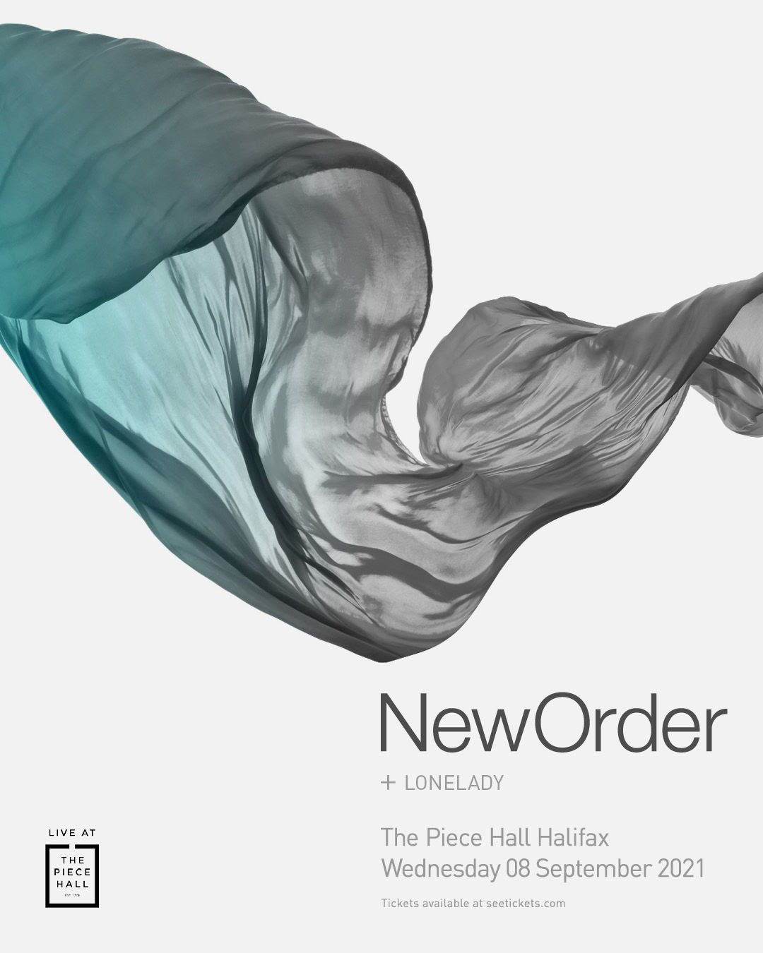 New order the piece hall poster