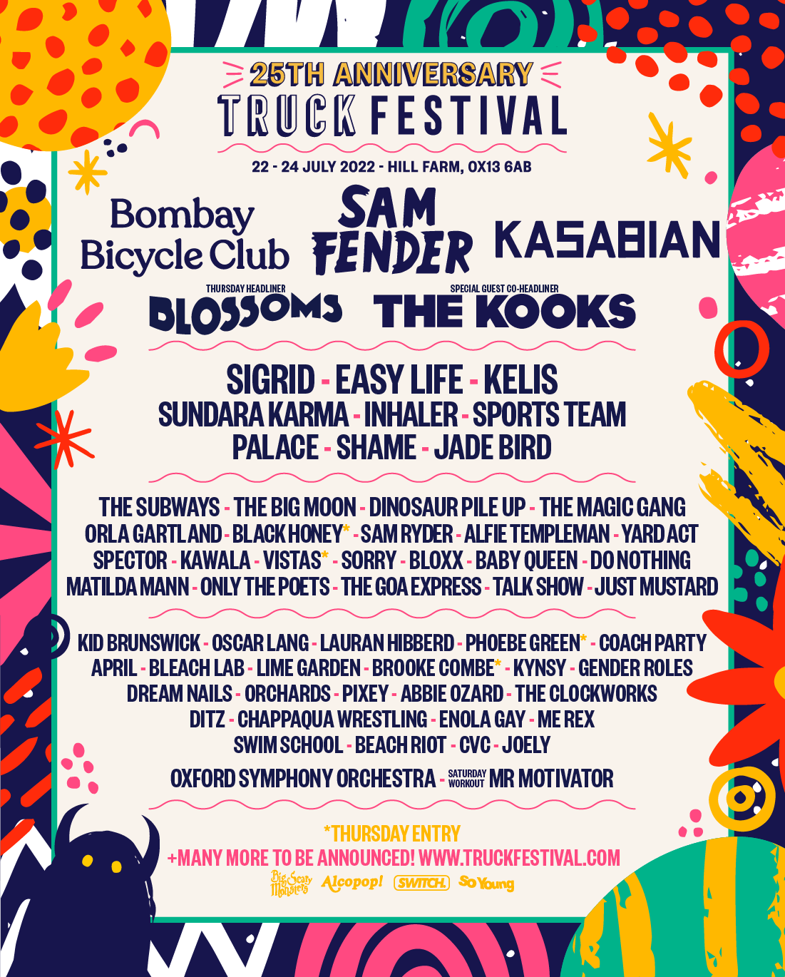 Truck festival 2022 line up poster