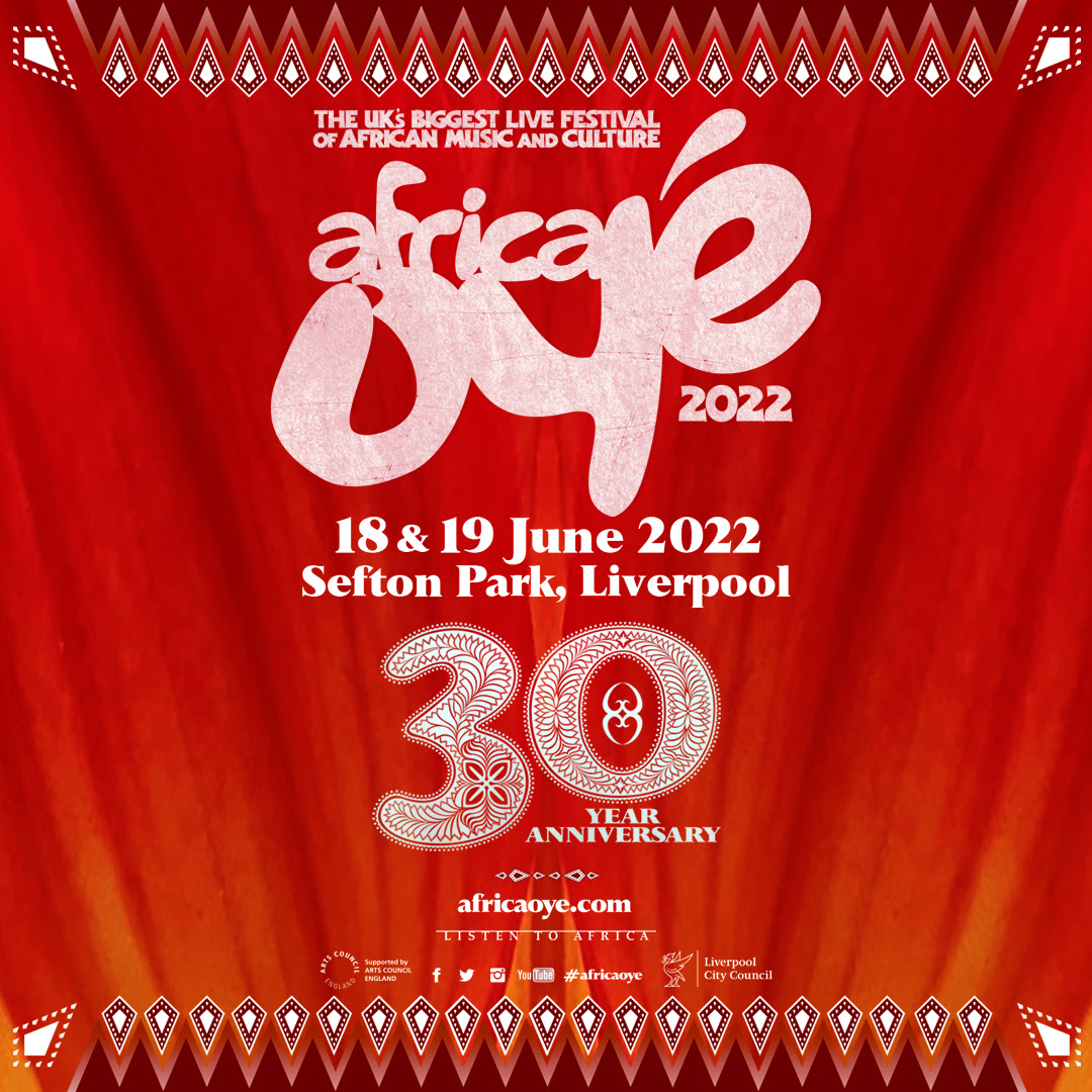 Poster for Africa Oyé Festival 30th anniversary