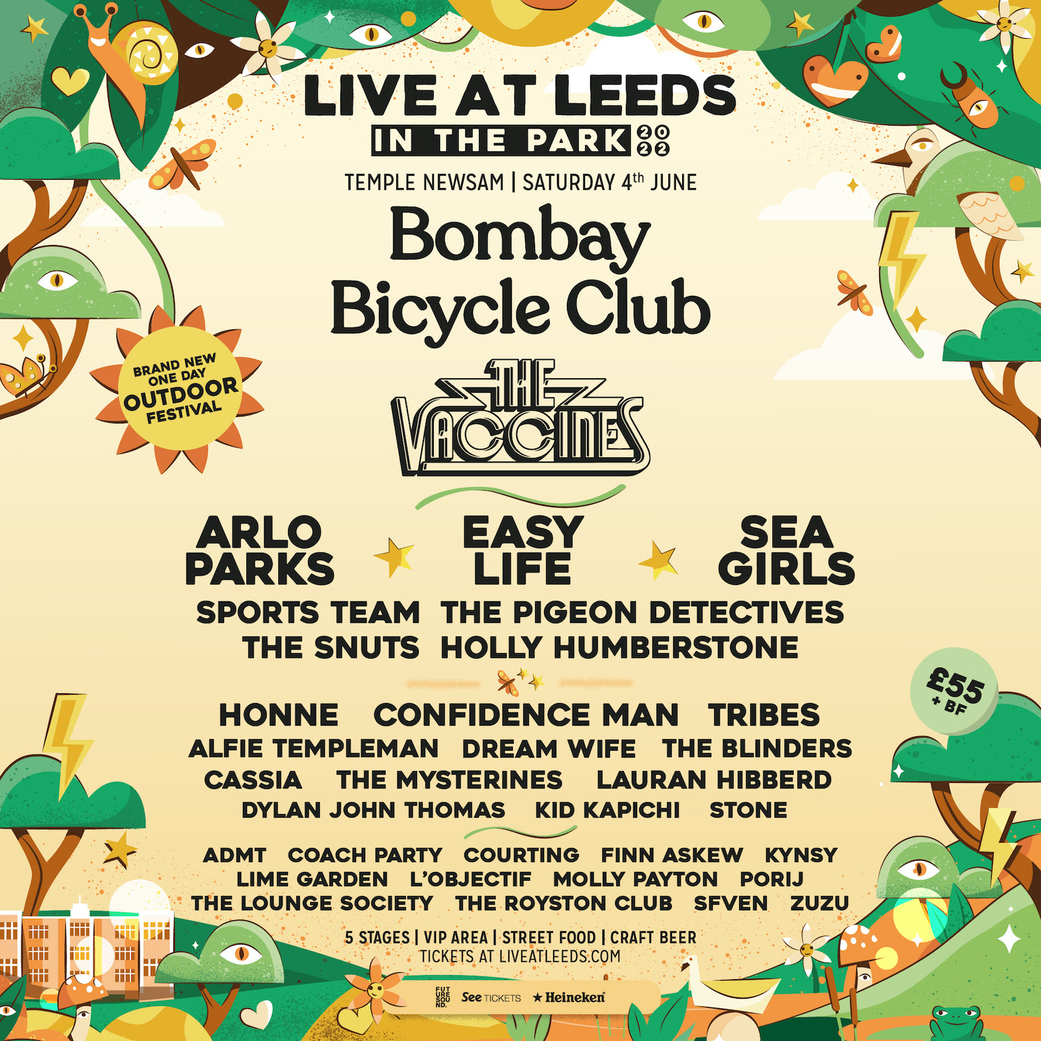 Live at leeds in the park line up poster