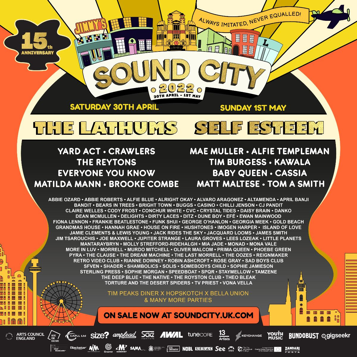 Sound city 2022 full line up poster
