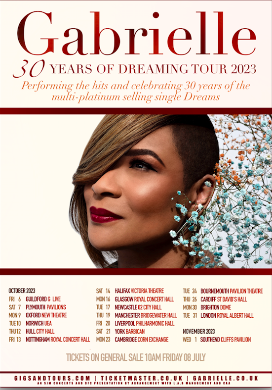 Gabrielle tour dates poster