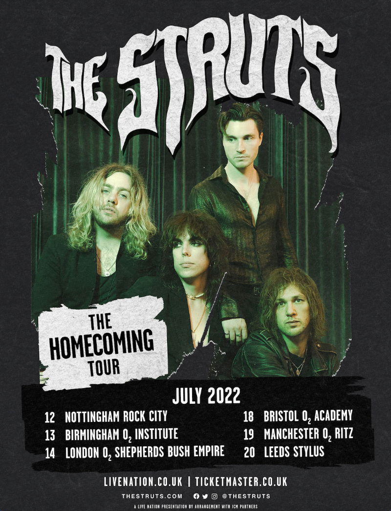 The struts uk tour dates poster