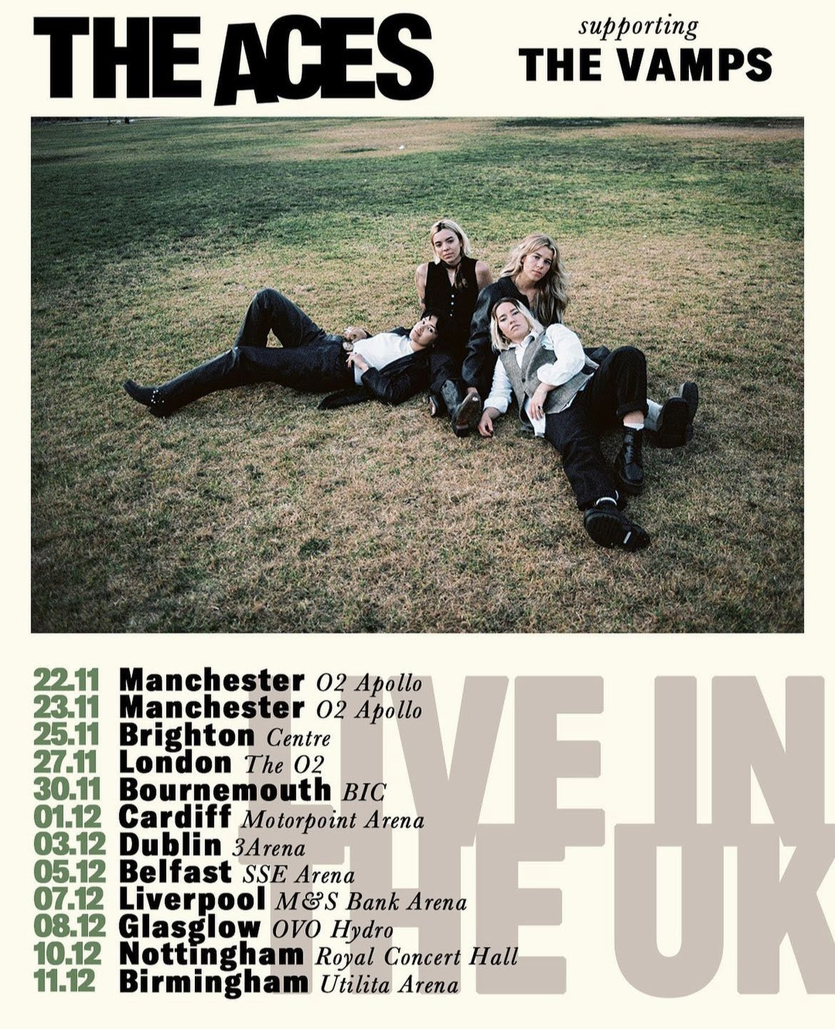 The aces tour date poster