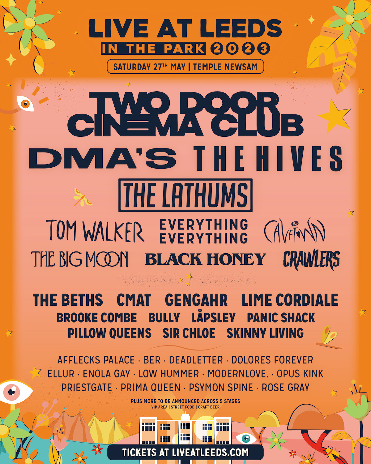 Live at leeds: in the park 2023 line up poster