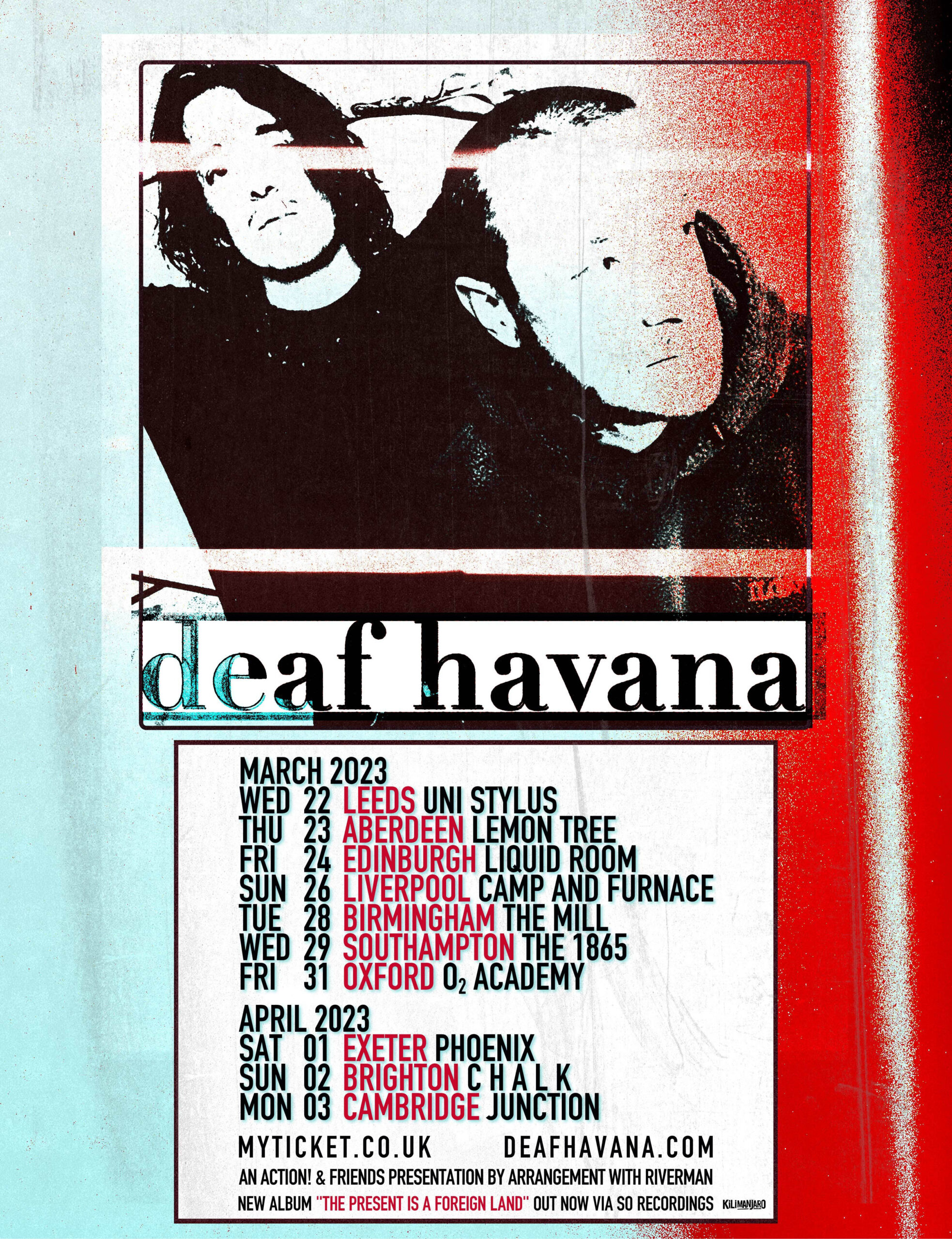 Deaf Havana tour dates poster