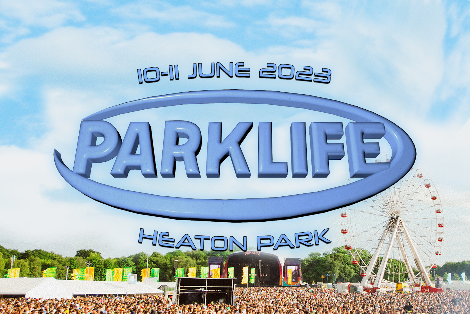 Parklife 2023 at heaton park promotional poster