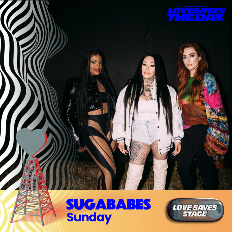 Sugababes in slinky clothes promotional poster