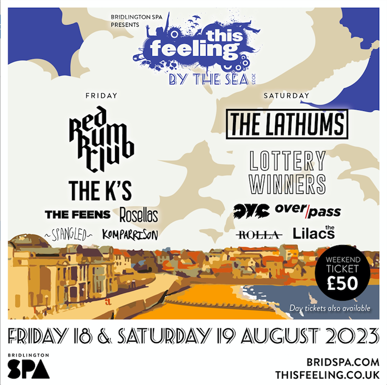This feeling by the sea promo poster with ticket prices