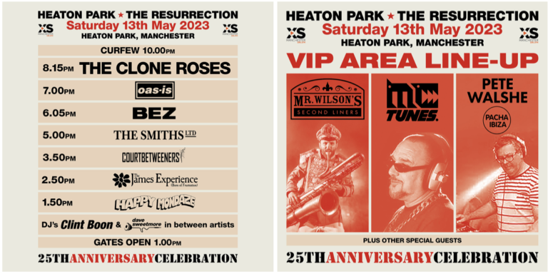 Clone roses line up poster and set times