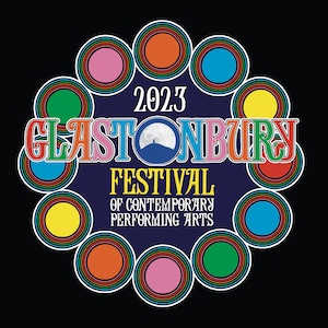 Glastonbury festival 2023 logo poster