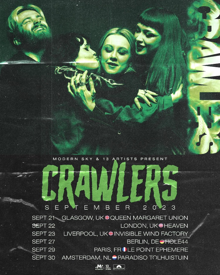 Crawlers tour poster for September 2023
