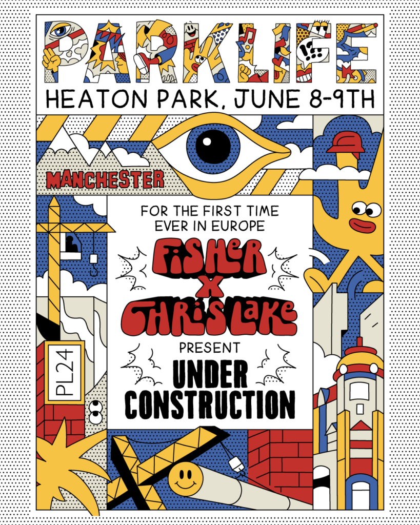 Parklife 2024 Fisher and Chris Lake present Under Construction promotional poster