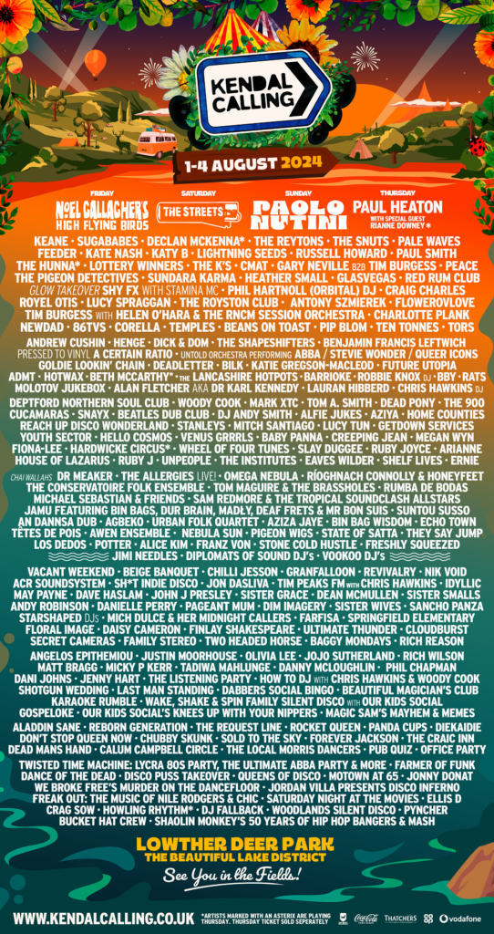Kendal calling 2024 line up poster