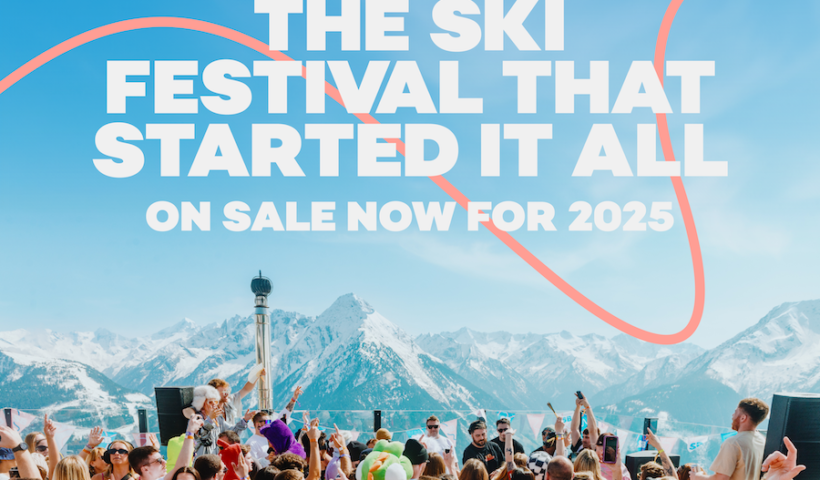 Snowbombing promotional poster for 2025 festival