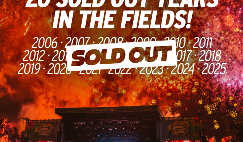 Kendal calling poster announcing 2025 being sold out